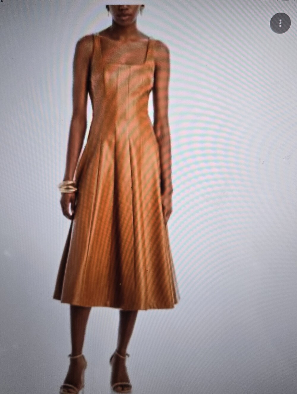 Avec Les Filles Pleather Swing Dress Sz XL